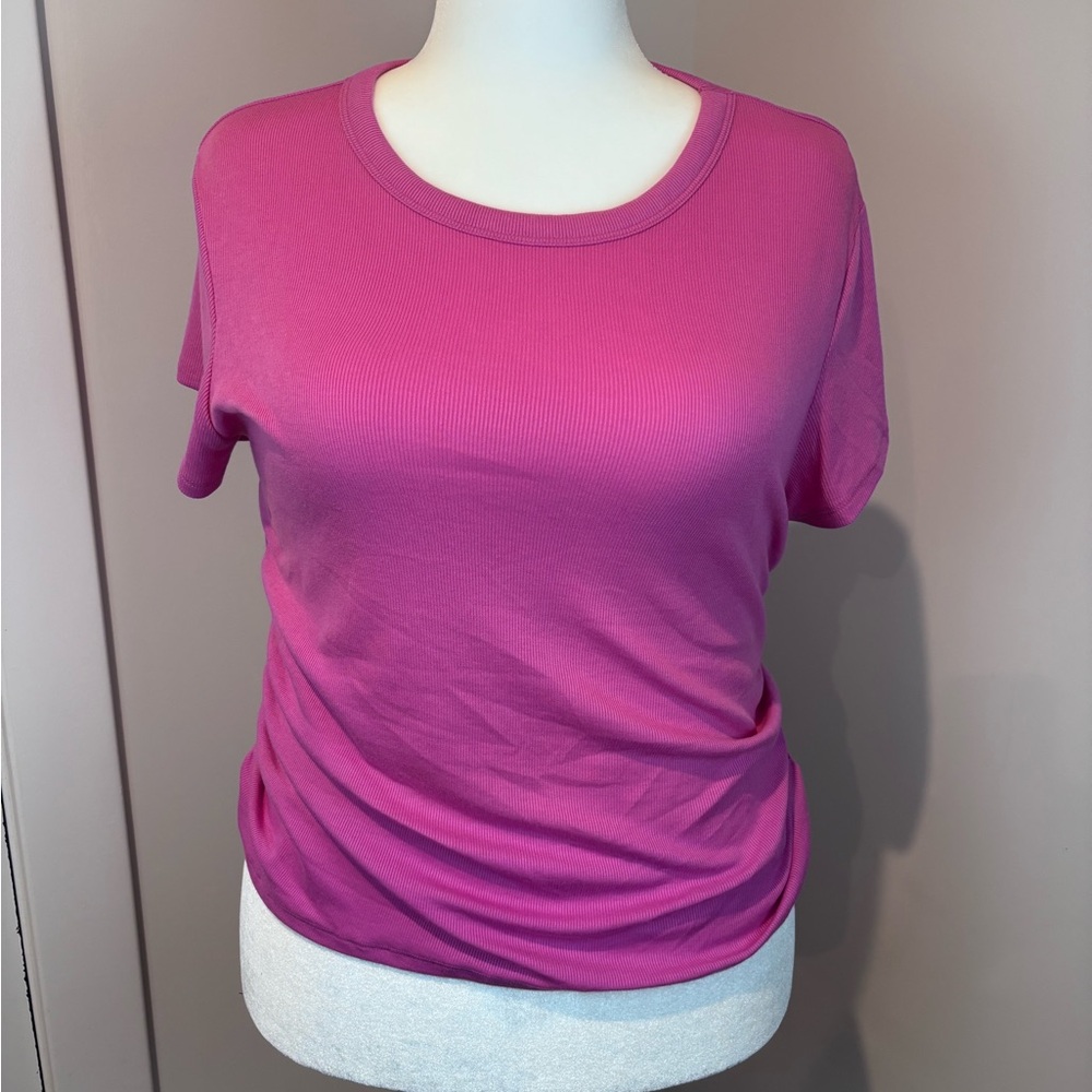 Old Navy Go-Dry Ultralite Pink Open Back Tie Active Tee Shirt Women’s XXL